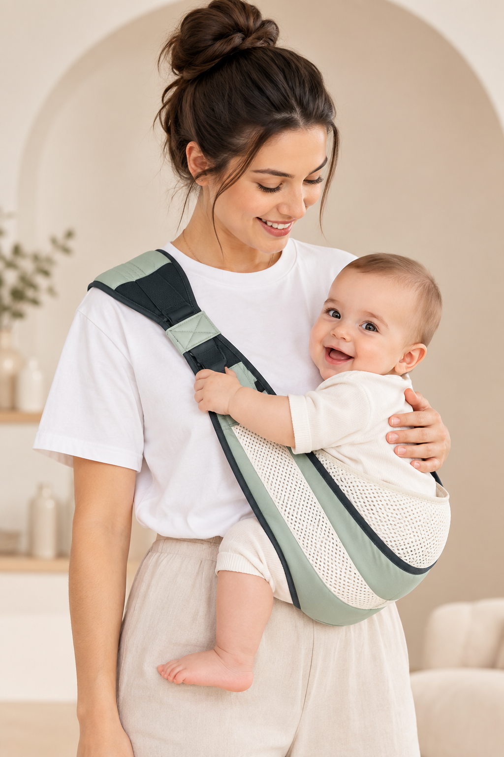 Porte-Bébé Ergonomique & Respirant